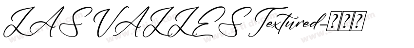 LAS VALLES Textured字体转换